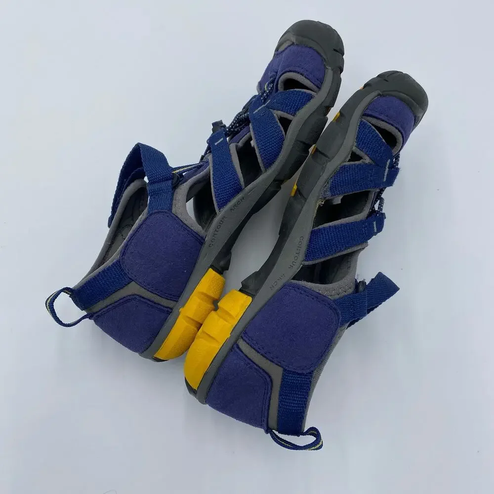 KEEN Unisex Kids Navy Blue Newport H2 Hiking Water Shoe Sandals Size 4